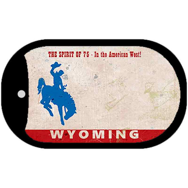 Wyoming Rusty Wholesale Novelty Metal Dog Tag Necklace