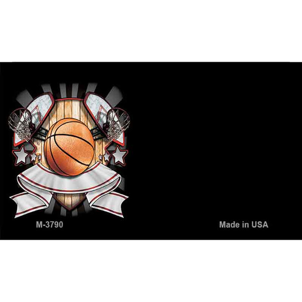 Basketball Banner Offset Wholesale Novelty Metal Magnet M-3790