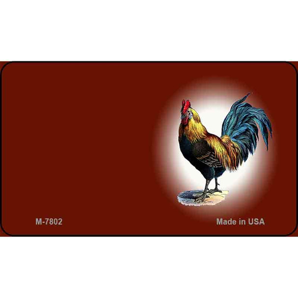 Rooster Red Offset Wholesale Novelty Metal Magnet M-7802