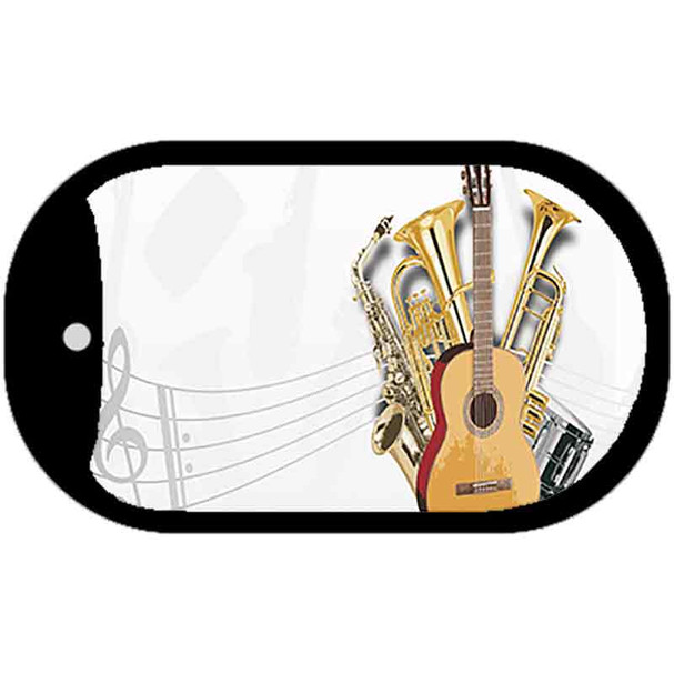 Musical Instruments Offset Wholesale Novelty Metal Dog Tag Necklace