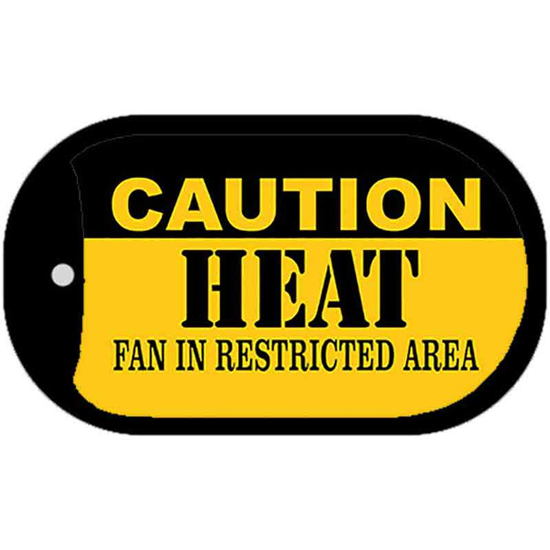 Caution Heat Fan Area Wholesale Novelty Metal Dog Tag Necklace