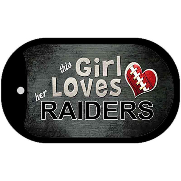 This Girl Loves Her Raiders Wholesale Novelty Metal Dog Tag Necklace