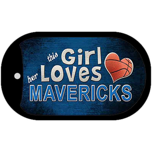 This Girl Loves Her Mavericks Wholesale Novelty Metal Dog Tag Necklace