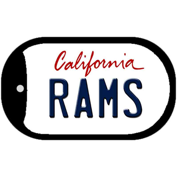 Rams California Wholesale Novelty Metal Dog Tag Necklace