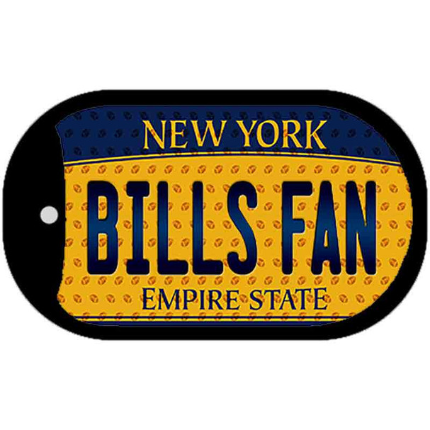 Bills Fan New York Wholesale Novelty Metal Dog Tag Necklace
