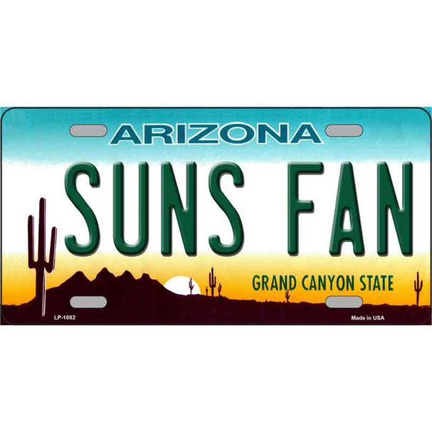 Suns Fan Arizona Novelty Wholesale Metal License Plate