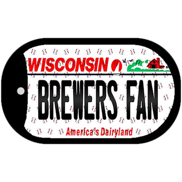 Brewers Fan Wisconsin Wholesale Novelty Metal Dog Tag Necklace