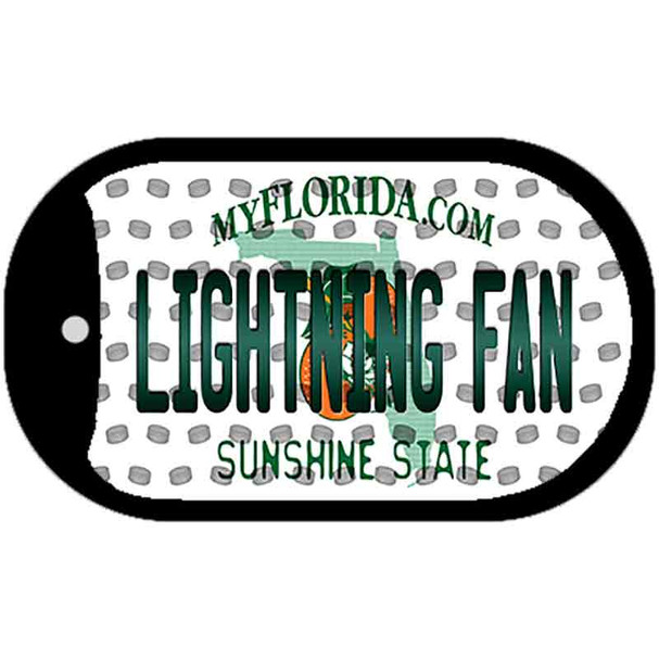 Lightning Fan Florida Wholesale Novelty Metal Dog Tag Necklace