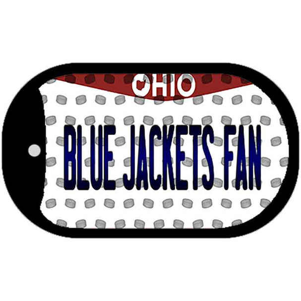 Blue Jackets Fan Ohio Wholesale Novelty Metal Dog Tag Necklace