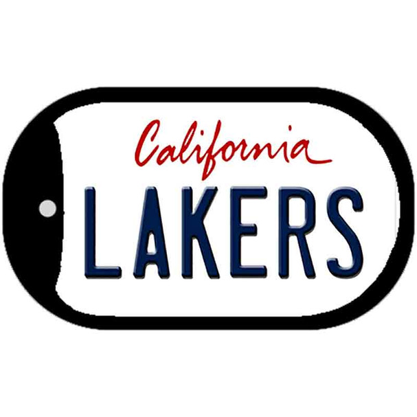 Lakers California Wholesale Novelty Metal Dog Tag Necklace