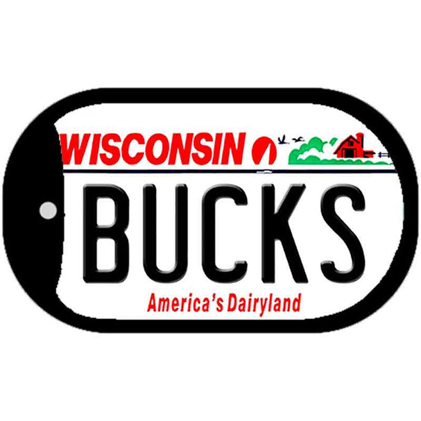 Bucks Wisconsin Wholesale Novelty Metal Dog Tag Necklace