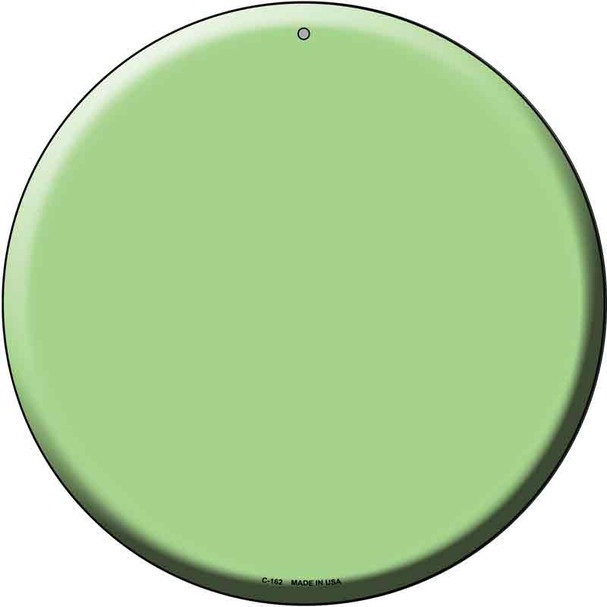 Lime Green Wholesale Novelty Metal Circular Sign