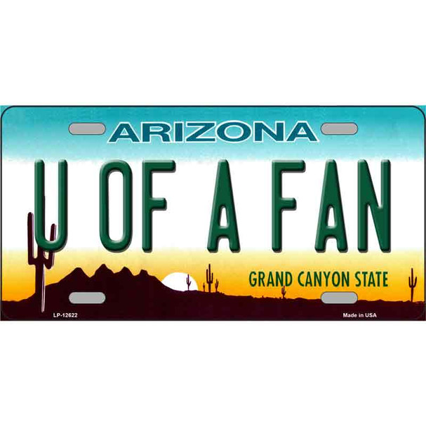 Univ of Arizona Fan Wholesale Novelty Metal License Plate