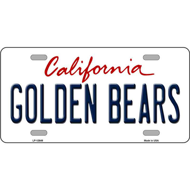 Golden Bears Wholesale Novelty Metal License Plate