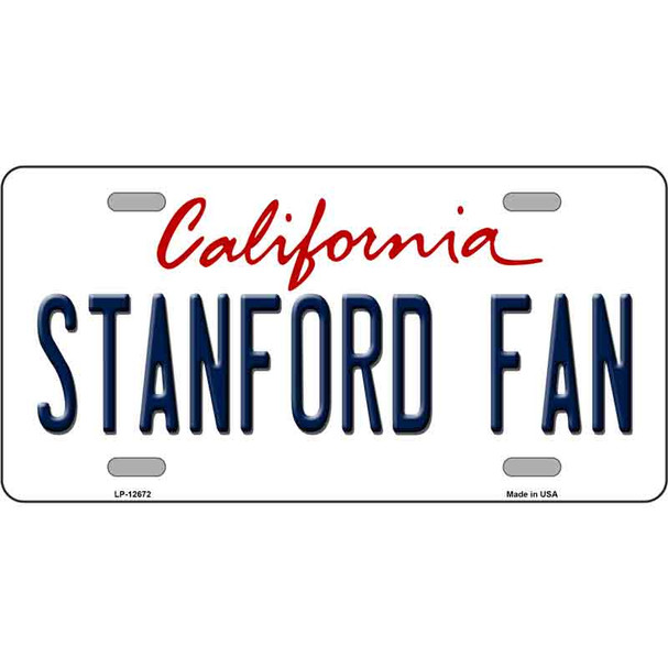 Stanford Fan Wholesale Novelty Metal License Plate