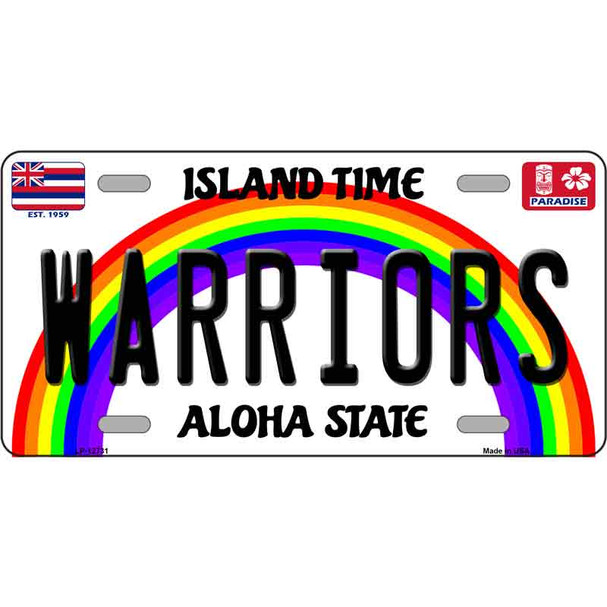Warriors Wholesale Novelty Metal License Plate