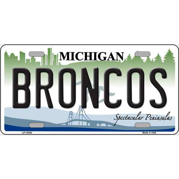 Broncos Wholesale Novelty Metal License Plate LP-12842