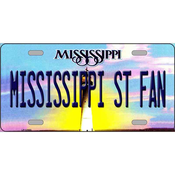 Mississippi State Fan Wholesale Novelty Metal License Plate