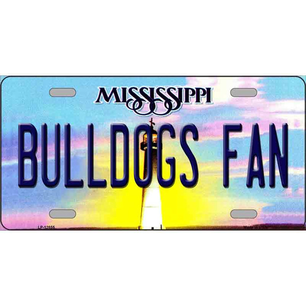 Bulldogs Fan Mississippi Wholesale Novelty Metal License Plate