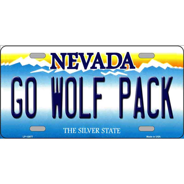 Go Wolf Pack Wholesale Novelty Metal License Plate