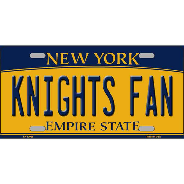 Black Knights Fan Wholesale Novelty Metal License Plate