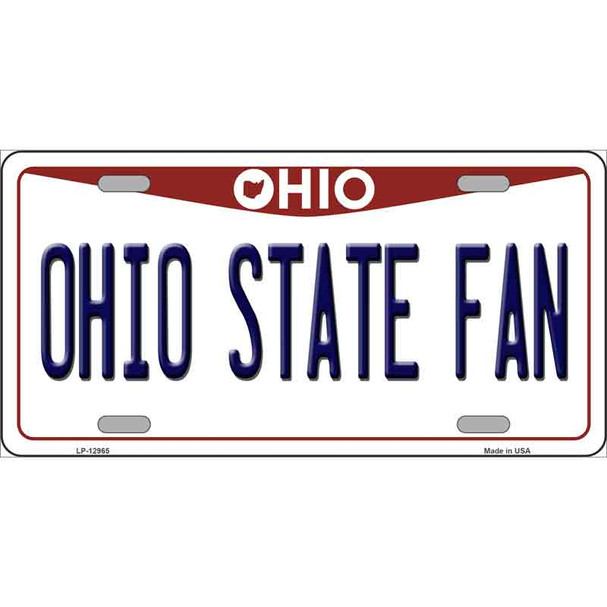 Ohio State Fan Wholesale Novelty Metal License Plate