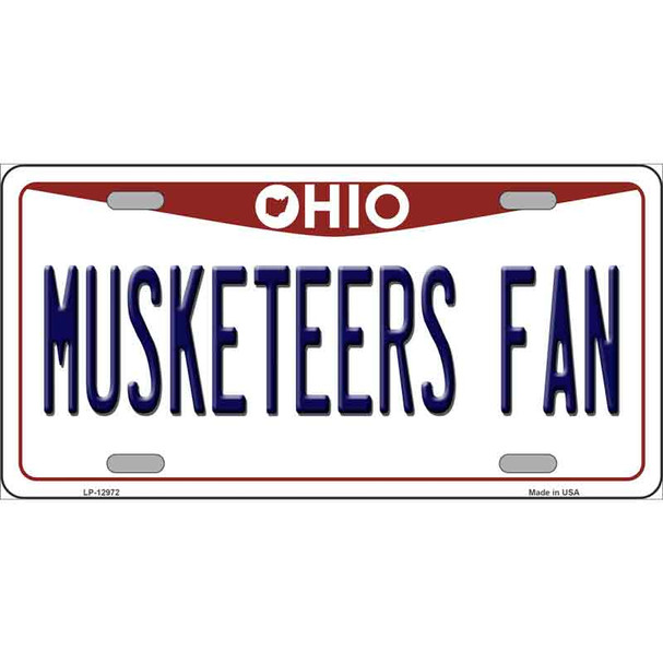 Musketeers Fan Wholesale Novelty Metal License Plate