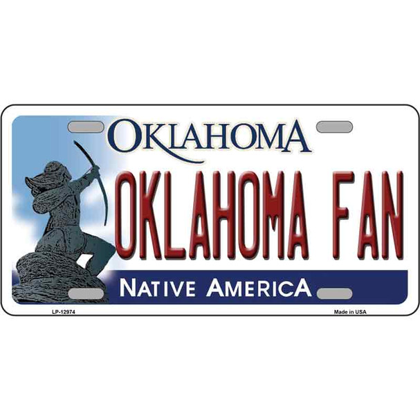 Oklahoma Fan Wholesale Novelty Metal License Plate