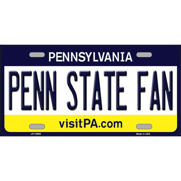 Penn State Fan Wholesale Novelty Metal License Plate