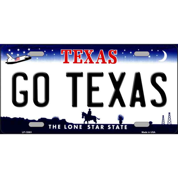 Go Texas Wholesale Novelty Metal License Plate