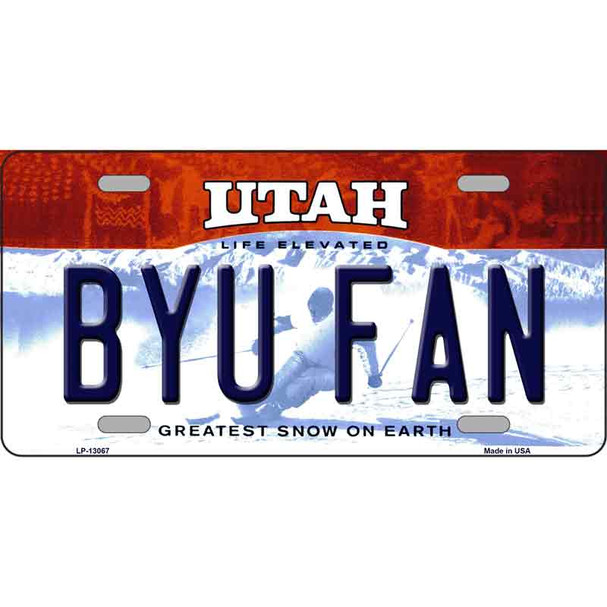 BYU Fan Wholesale Novelty Metal License Plate