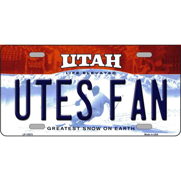 Utes Fan Wholesale Novelty Metal License Plate
