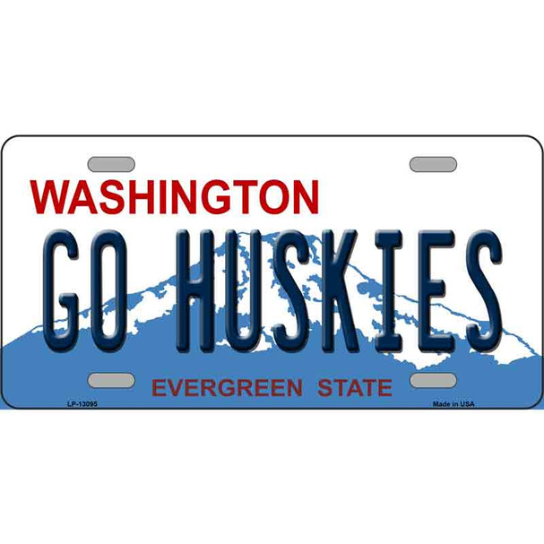 Go Huskies Wholesale Novelty Metal License Plate