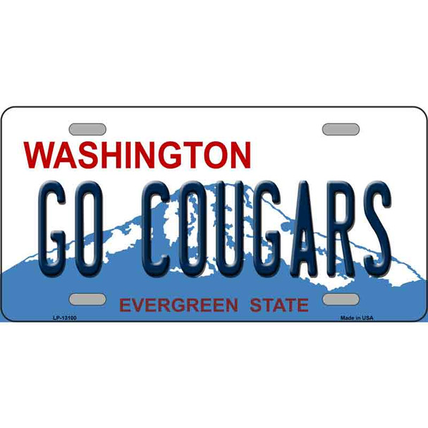 Go Cougars Washington Wholesale Novelty Metal License Plate