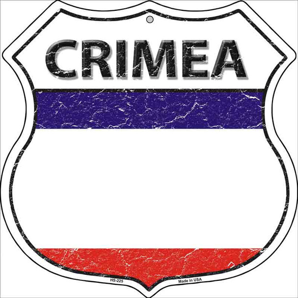 Crimea Country Flag Highway Shield Wholesale Metal Sign