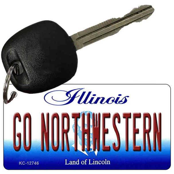 Go Northwestern Wholesale Novelty Metal Key Chain