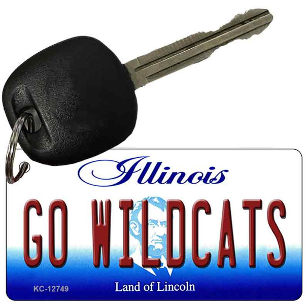 Go Wildcats Illinois Wholesale Novelty Metal Key Chain