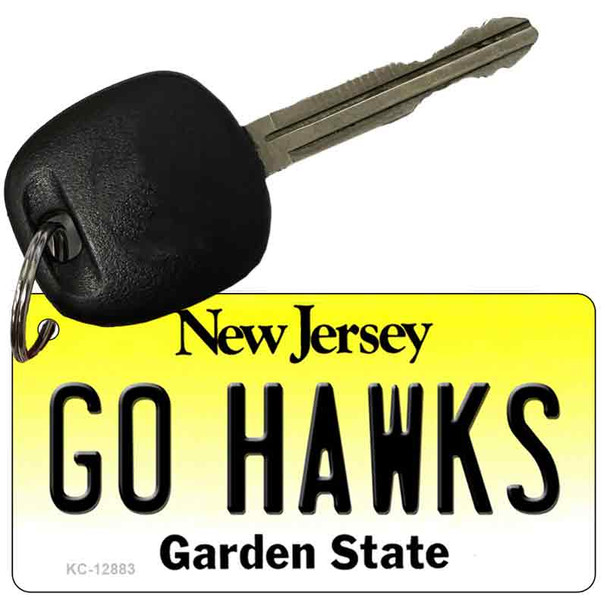 Go Hawks New Jersey Wholesale Novelty Metal Key Chain