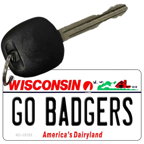 Go Badgers Wholesale Novelty Metal Key Chain