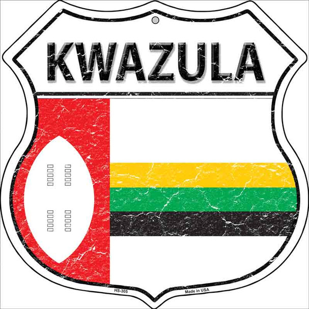 Kwazula Country Flag Highway Shield Wholesale Metal Sign