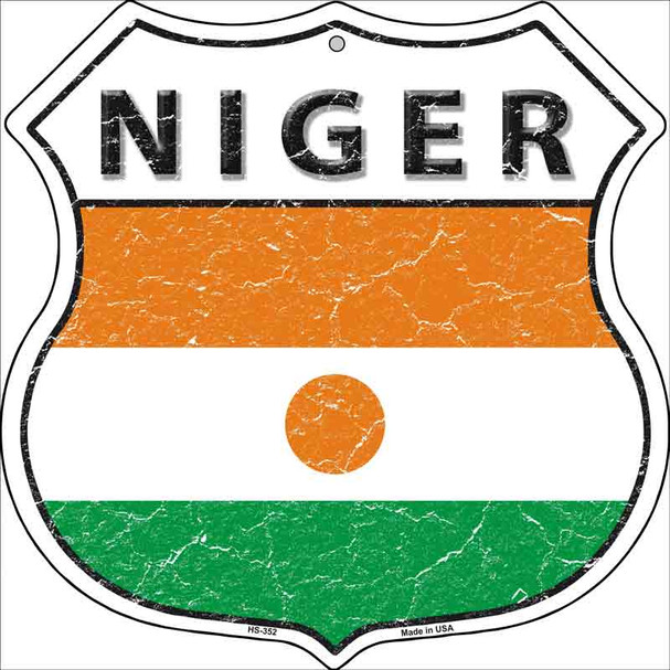 Niger Country Flag Highway Shield Wholesale Metal Sign