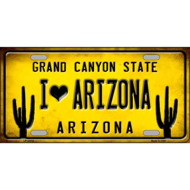 I love Arizona Wholesale Novelty Metal License Plate