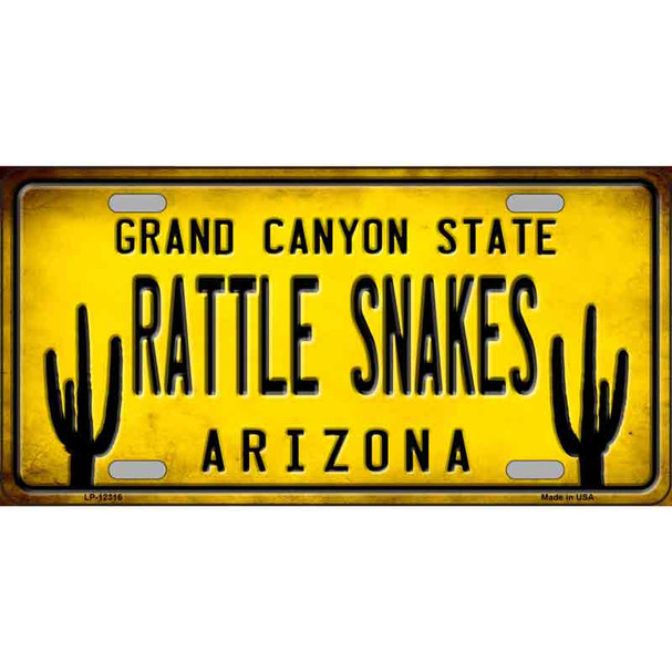Arizona Rattle Snakes Wholesale Novelty Metal License Plate