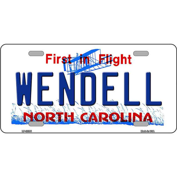 North Carolina Wendell Wholesale Novelty Metal License Plate