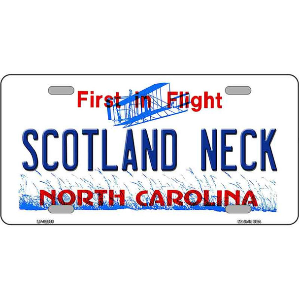 North Carolina Scotland Neck Wholesale Novelty Metal License Plate