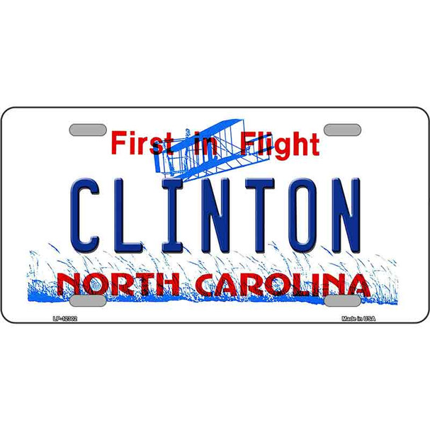 North Carolina Clinton Wholesale Novelty Metal License Plate