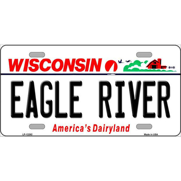 Wisconsin Eagle River Wholesale Novelty Metal License Plate