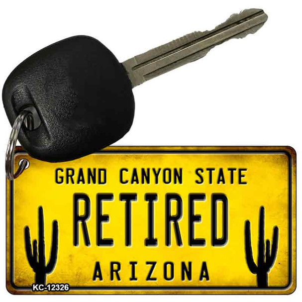 Arizona Retired Wholesale Novelty Metal Key Chain