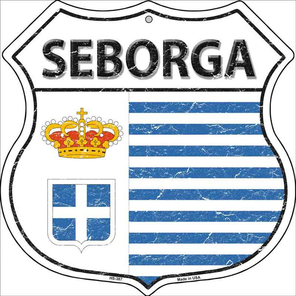 Seborga Country Flag Highway Shield Wholesale Metal Sign