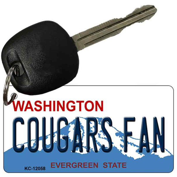 Washington Cougars Fan Wholesale Novelty Metal Key Chain